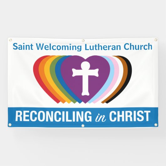 Outdoor RIC "Your Church" Banner (Horiz) (Horizontal)