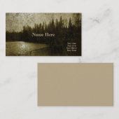 Outdoor Rustic Landschaft Business Cards Visitenkarte (Vorne/Hinten)