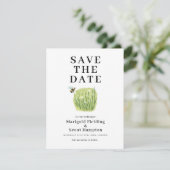 Outdoor Save the Date Card für Whimsical Wedding Einladung (Stehend Vorderseite)