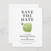 Outdoor Save the Date Card für Whimsical Wedding Einladung (Vorne/Hinten)