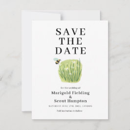 Outdoor Save the Date Card für Whimsical Wedding Einladung