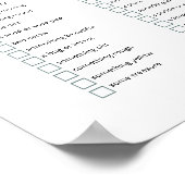 Outdoor Scavenger Jagen Kinder Aktivitäten druckba Poster (Ecke)