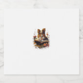 Outdoor Sheltie Dog Reading Book Schaumweinetikett (Einzelnes Label)