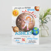 Outdoor Space Adventure 2 Geburtstagskarte (Stehend Vorderseite)