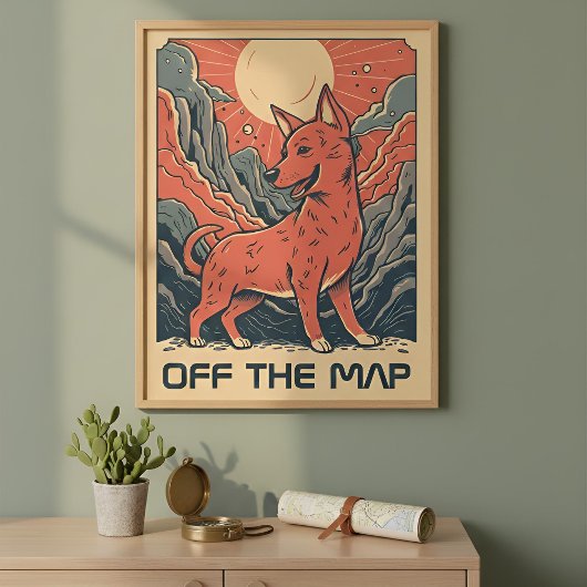 Outdoor Spirit | Mountain Dog Adventure Poster