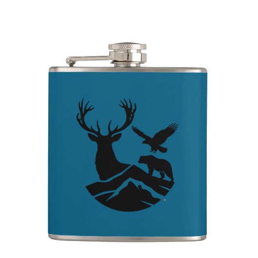 Outdoor-Sportler-Flasche Flachmann (Vorderseite)