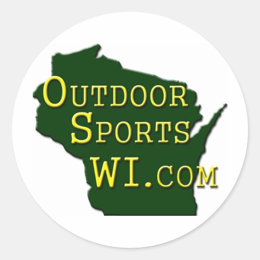 Outdoor Sports WI - Logo Runder Aufkleber (Vorderseite)