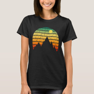 Outdoor Sunset Vintage Berge Sonnenschein T-Shirt