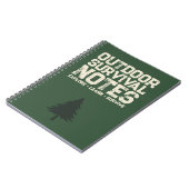 Outdoor Survival Notes Grüner Wald Notizbuch Notizblock (Linke Seite)