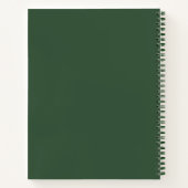Outdoor Survival Notes Grüner Wald Notizbuchcover Notizblock (Rückseite)