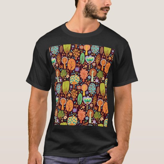 Outdoor-Tapete Nahtlose Textur T-Shirt (Vorderseite)