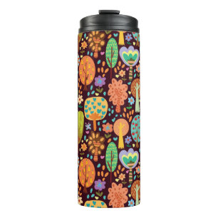 Outdoor-Tapete Nahtlose Textur Thermosbecher