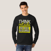 Outdoor Think Outside Keine Box Wanderfans T-Shirt (Vorne ganz)
