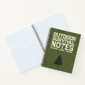 Outdoor-Überlebensnotizen – Militärgrün Notizblock (Innenseite)