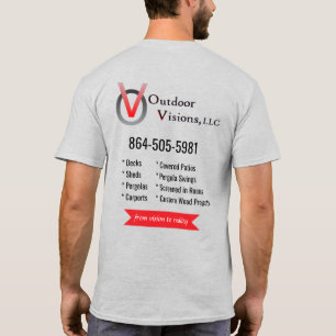 Outdoor Visions Logo Rückseiten Info T-Shirt