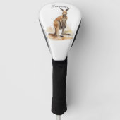 Outdoor Wanderer: Wasserfarbe Kangaroo Brauch Golf Headcover (Vorderseite)