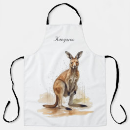 Outdoor Wanderer: Wasserfarbe Kangaroo Brauch Schürze