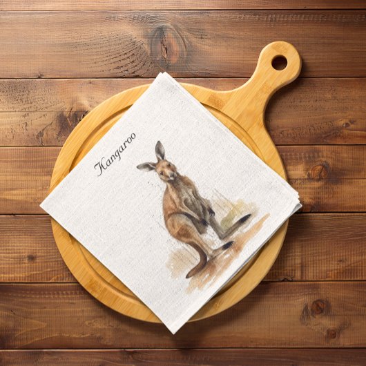 Outdoor Wanderer: Wasserfarbe Kangaroo Brauch Serviette