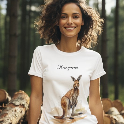 Outdoor Wanderer: Wasserfarbe Kangaroo Brauch T-Shirt