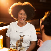 Outdoor Wanderer: Wasserfarbe Kangaroo Brauch T-Shirt