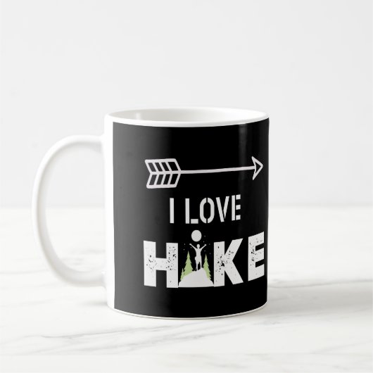 Outdoor Wandern Natur Lover Design Kaffeetasse (Links)