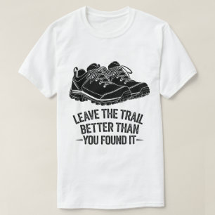 Outdoor-Wanderschuhe Naturschutz Design T-Shirt