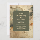 Outdoor Watercolor Karte Hochzeit (Vorderseite)