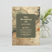 Outdoor Watercolor Karte Hochzeit (Stehend Vorderseite)