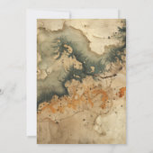 Outdoor Watercolor Karte Hochzeit (Rückseite)