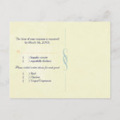 Outdoor Wedding Meal Choice UAWG Einladungspostkarte (Rückseite)