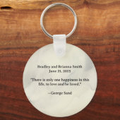 Outdoor Wedding Schlüsselanhänger (Rückseite)