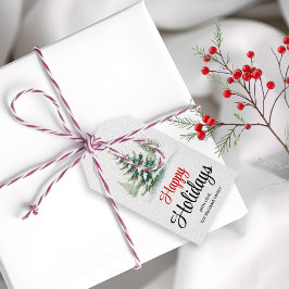 Outdoor Weihnachtsbaum glückliche Feiertage Geschenkanhänger