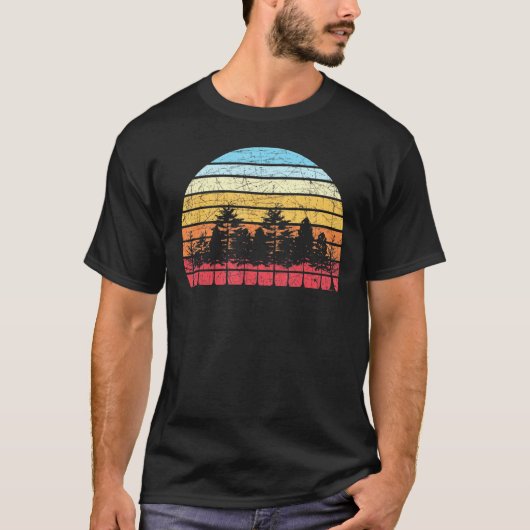 Outdoor Wilde Bäume Natur Retrowald T-Shirt (Vorderseite)