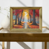 Outdoorfallszene Poster