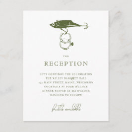 Outdoorfischen Lure Hook Hochzeitsraining Begleitkarte