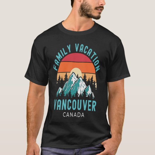 Outdoors Explore Mountains Family Vacation Canada  T-Shirt (Vorderseite)