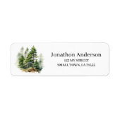 Outdoors Pine Tree Woods Address Label (Vorne)