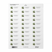 Outdoors Pine Tree Woods Address Label (Vorne)
