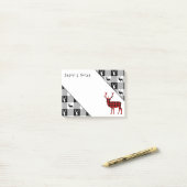 Outdoorsman-Holzfäller-roter Flanell-Hirsch Post-it Klebezettel (Auf Schreibtisch)