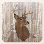 Outdoorsman-Western Primitive Scheunenbaum Rechteckiger Pappuntersetzer (Vorderseite)