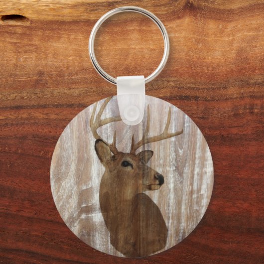 Outdoorsman-Western Primitive Scheunenbaum Schlüsselanhänger (Vorderseite)