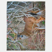 Outdoorsmanwhitetail-Dollar-Tier-Acryl-Kunst Fleecedecke (Vorderseite)