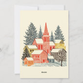 Outdoorsy Bergstadt Ein Foto Weihnachten (Rückseite)