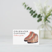 Outdoorsy Camp Wandern Visitenkarte (Stehend Vorderseite)