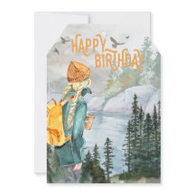 Outdoorsy Girls Adventure Birthday Card