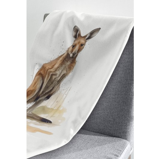 Outdoorwanderer, Wasserfarbe Känguru Fleecedecke