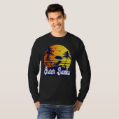 Outer Banks Carolina Sunset Beach Retro T-Shirt (Vorne ganz)