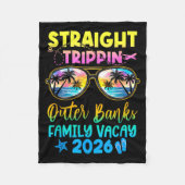 Outer Banks Family Vacay Vacation 2026 Straight Tr Fleecedecke (Vorderseite)