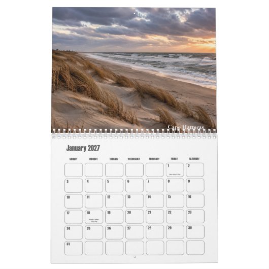 Outer Banks Kalender (Jan 2027)