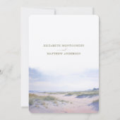 Outer Banks NC Hochzeit Einladung (Rückseite)